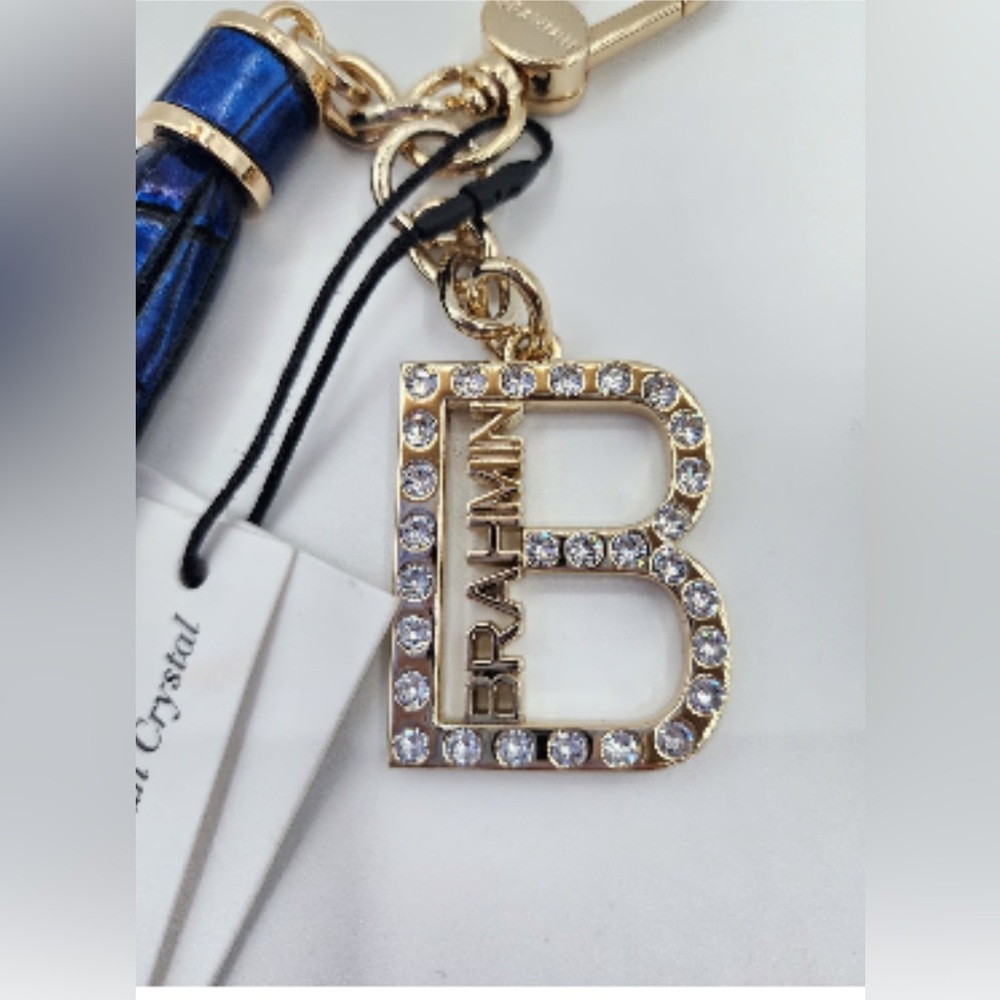 Brahmin B charm with European crystals